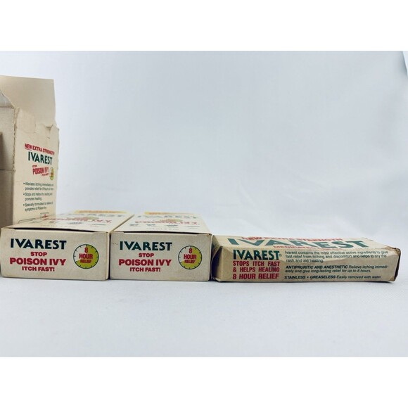 Lot Of Vintage Ivarest Poison Ivy Medicated Lotion - 1985 1986 - Blistex - NOS - Picture 15 of 16